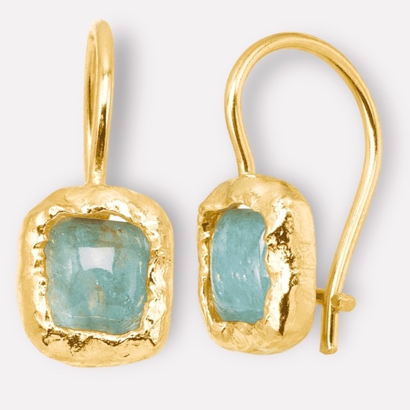 **SOLD** Silpada 'Mediterra' Drop Earrings 14K Gold on Sterling Silver NIB - Picture 6 of 7